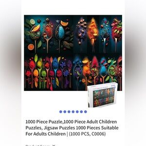 Brand New Shrink Wrap Akumorain Colorful 1000 Piece Puzzle